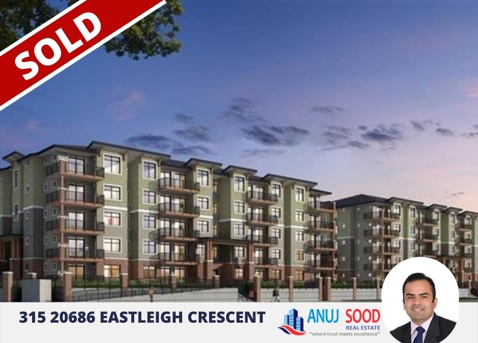 Sold Listing - 315 20686 East Leigh Crescent, Anuj Sood PREC, Real Estate Services, Real Estate Expert, BC